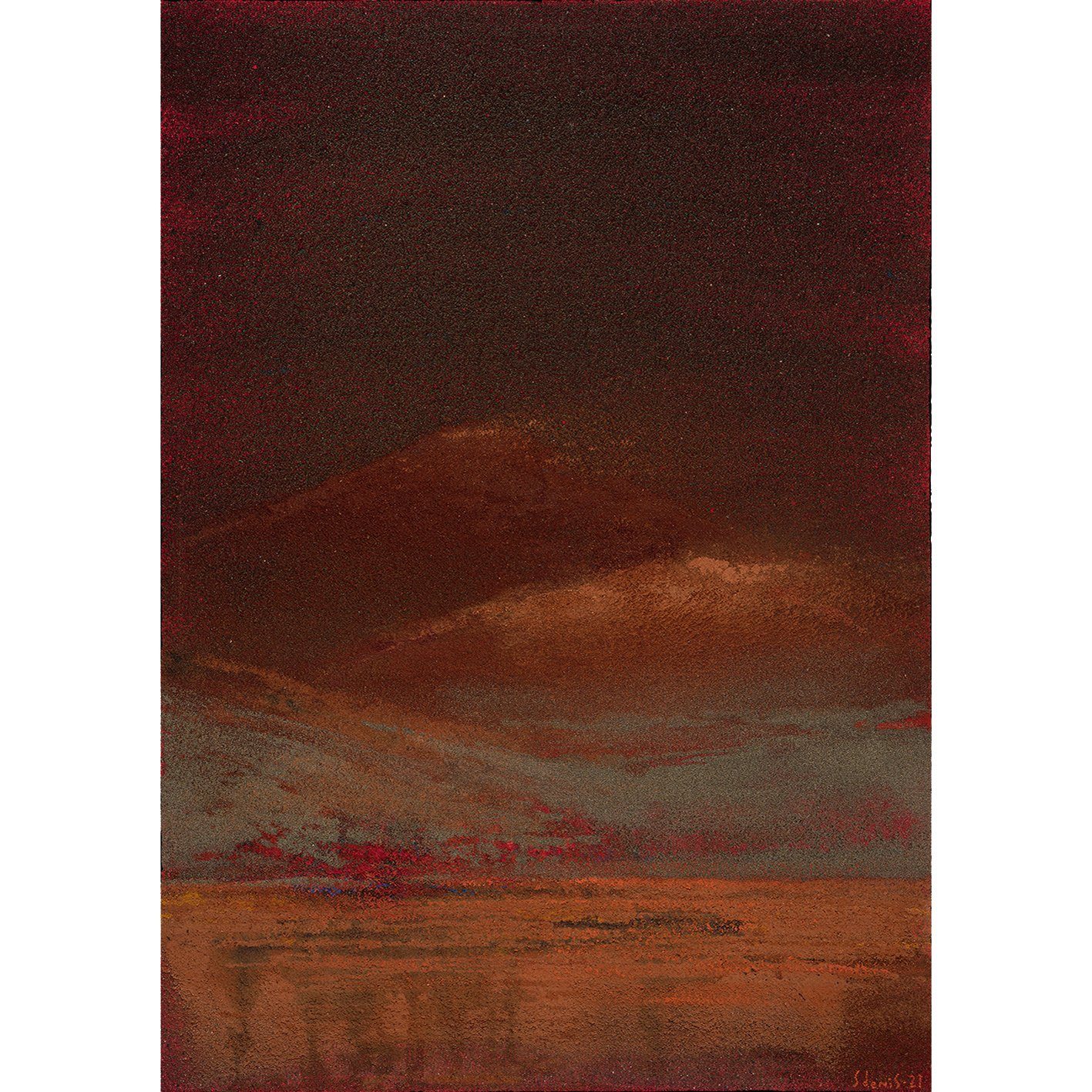 Dawn Red on Red · 2021 · 60 × 90 cm / 23.6 × 35.4 in