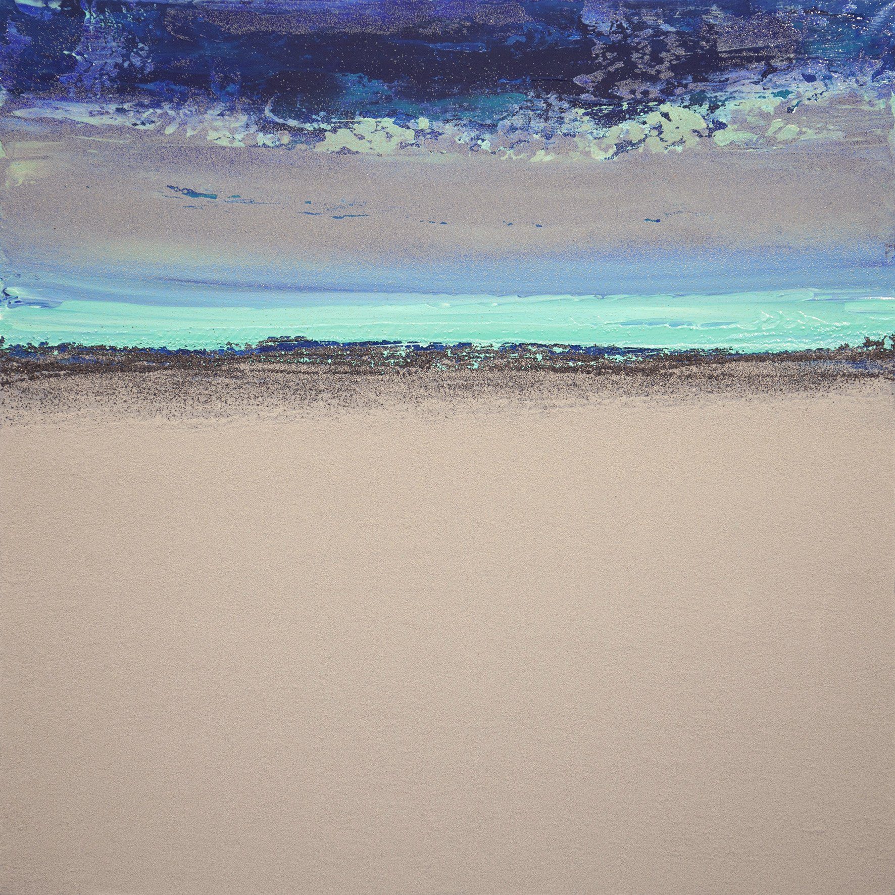 Horizonte neón · 2020 · 100 × 100 cm / 39,4 × 39,4 in